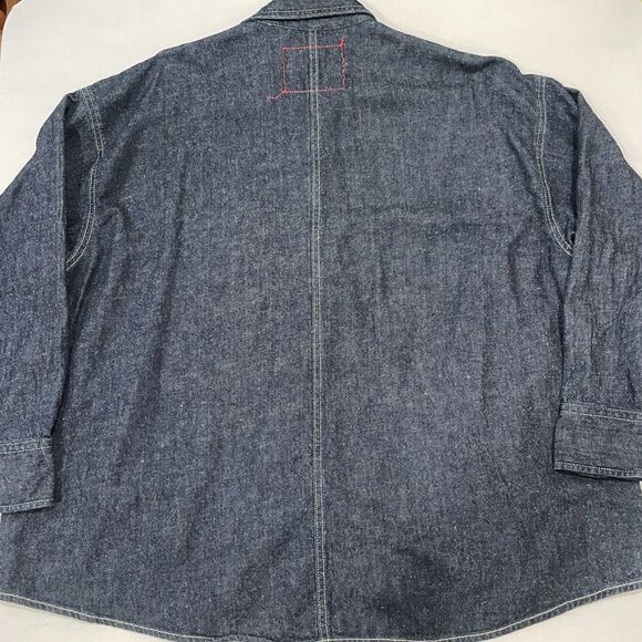 ~ LEVI'S RED Very Oversized Sm Button-Up Shirt Denim Unisex Positively Superior - Picture 11 of 14